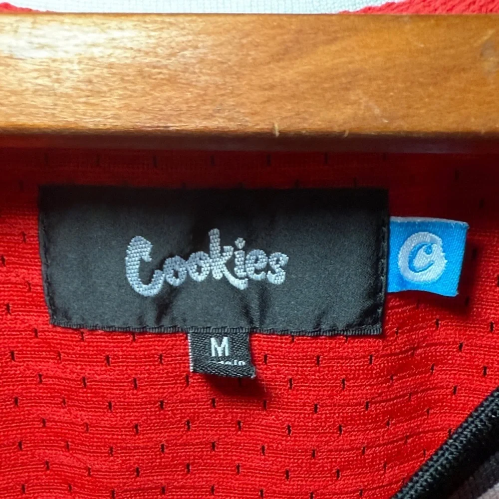 Cookies Puttin In Work Red Basketball Jersey Men's Medium
